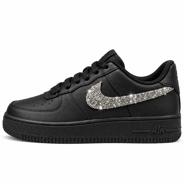 NIKE AIR FORCE 1 LOW 07 BLACK CSILLÁM CUSTOM
