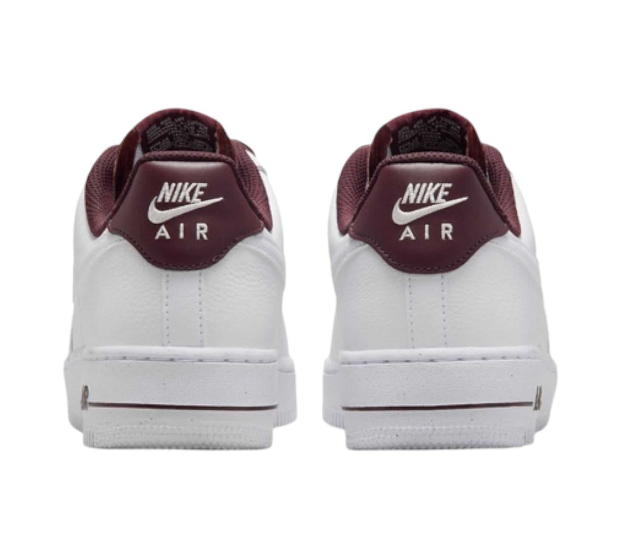 NIKE AIR FORCE 1 LOW '07 VINTAGE WHITE BURGUNDY CRUSH