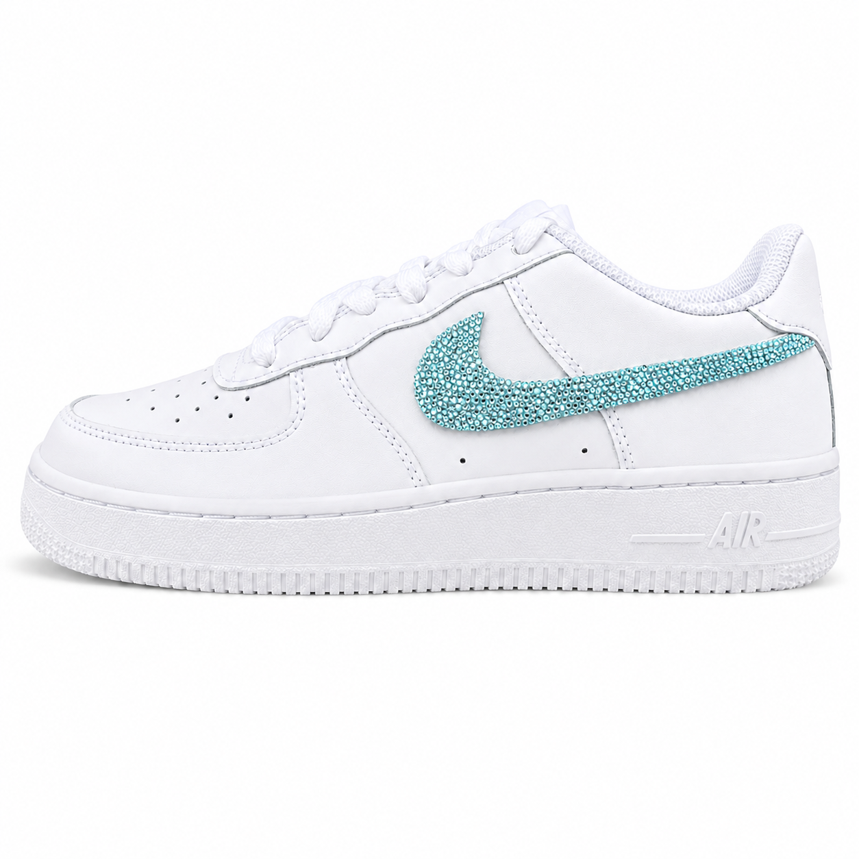 NIKE AIR FORCE 1 LOW 07 WHITE TURQUISE CSILLÁM CUSTOM