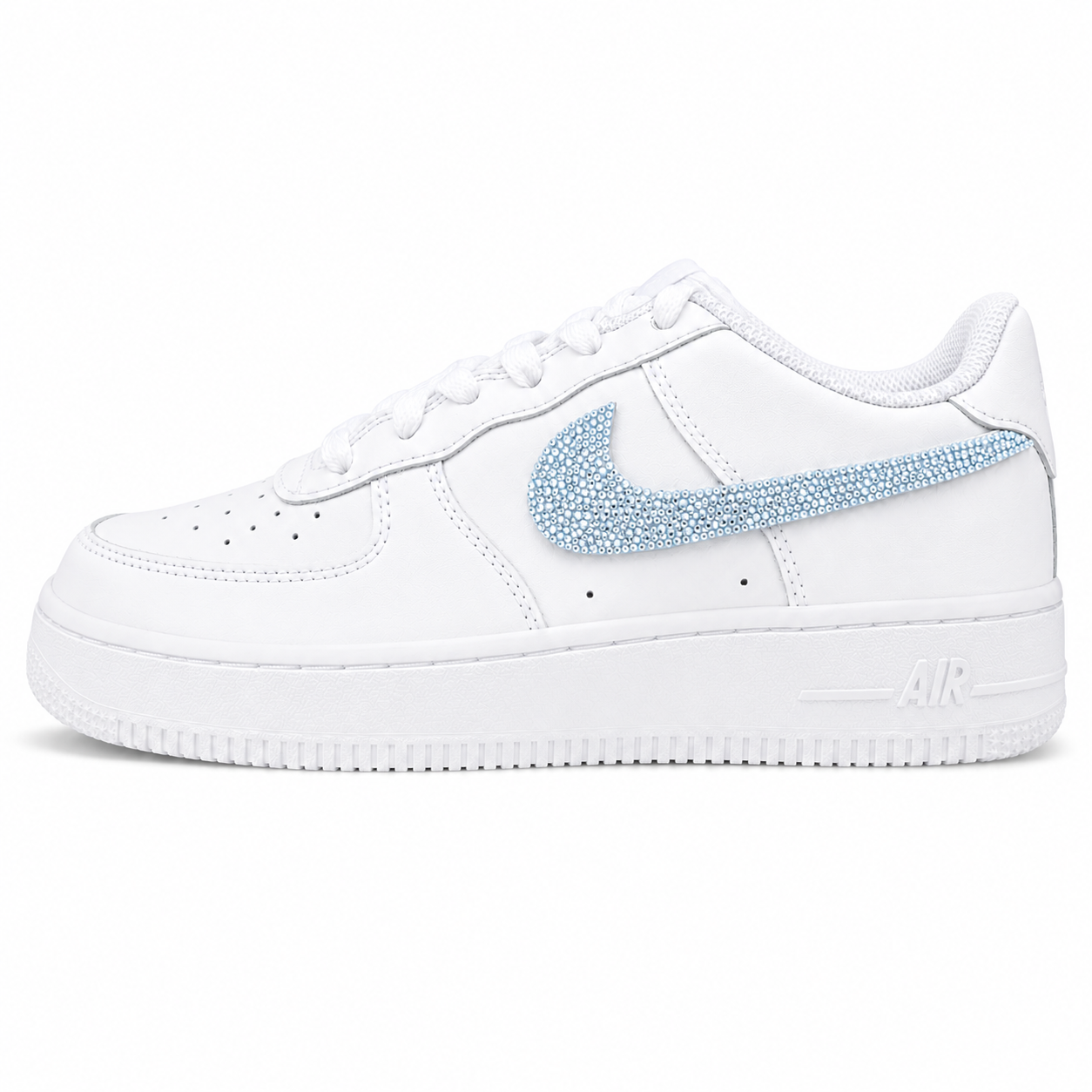 NIKE AIR FORCE 1 LOW 07 WHITE BABY BLUE  CSILLÁM CUSTOM