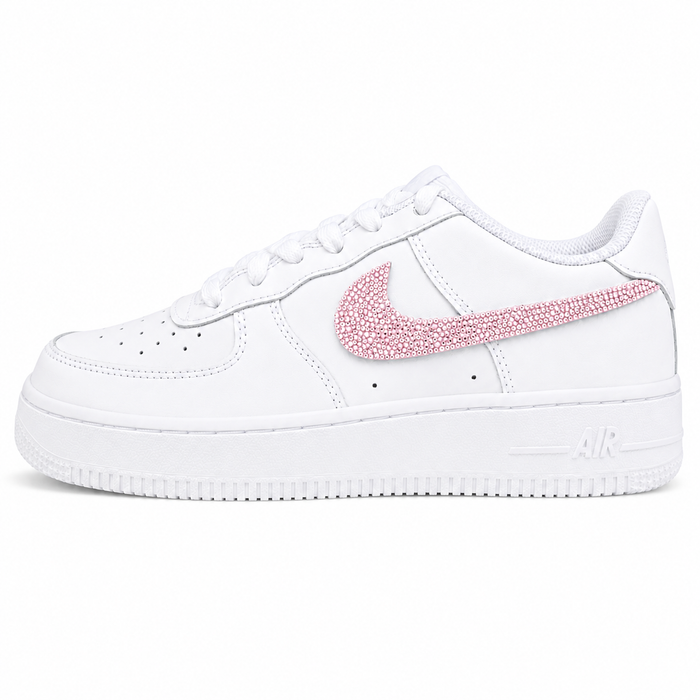 NIKE AIR FORCE 1 LOW 07 WHITE BABY PINK  CSILLÁM CUSTOM