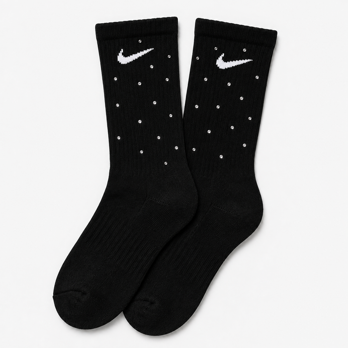 NIKE CREW ZOKNI FEKETE CUSTOM CRYSTAL 1 PÁR