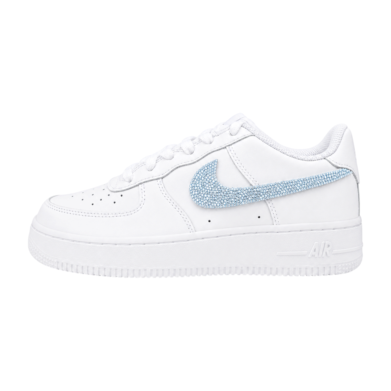 NIKE AIR FORCE 1 LOW 07 WHITE BABY BLUE  CSILLÁM CUSTOM