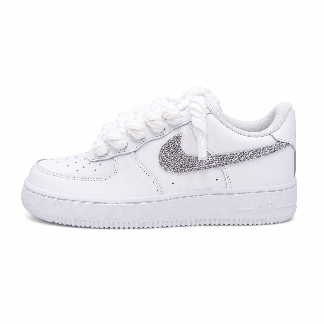 NIKE AIR FORCE 1 LOW 07 ROPE LACES WHITE CSILLÁM CUSTOM