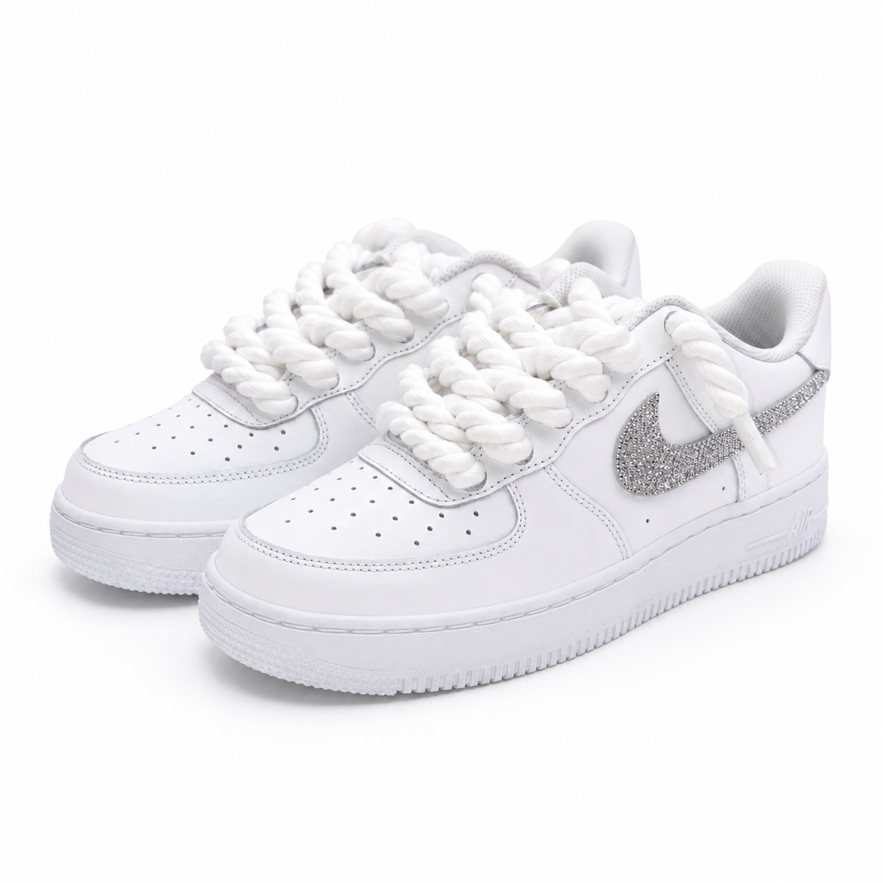 NIKE AIR FORCE 1 LOW 07 ROPE LACES WHITE CSILLÁM CUSTOM