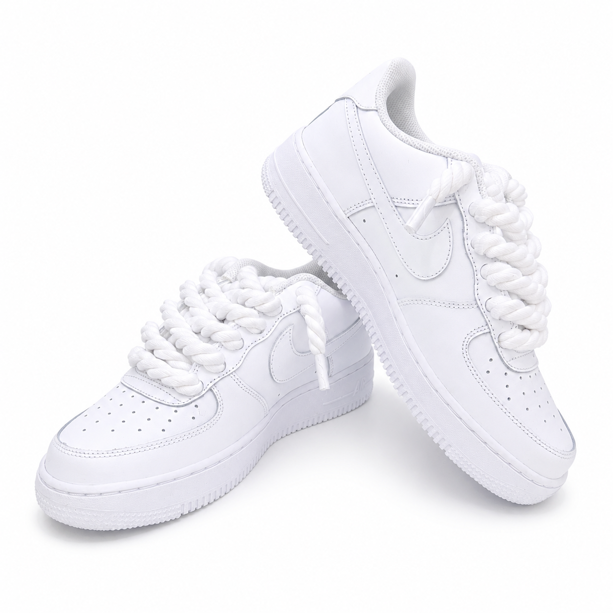 NIKE AIR FORCE 1 LOW 07 ROPE LACES WHITE CSILLÁM CUSTOM