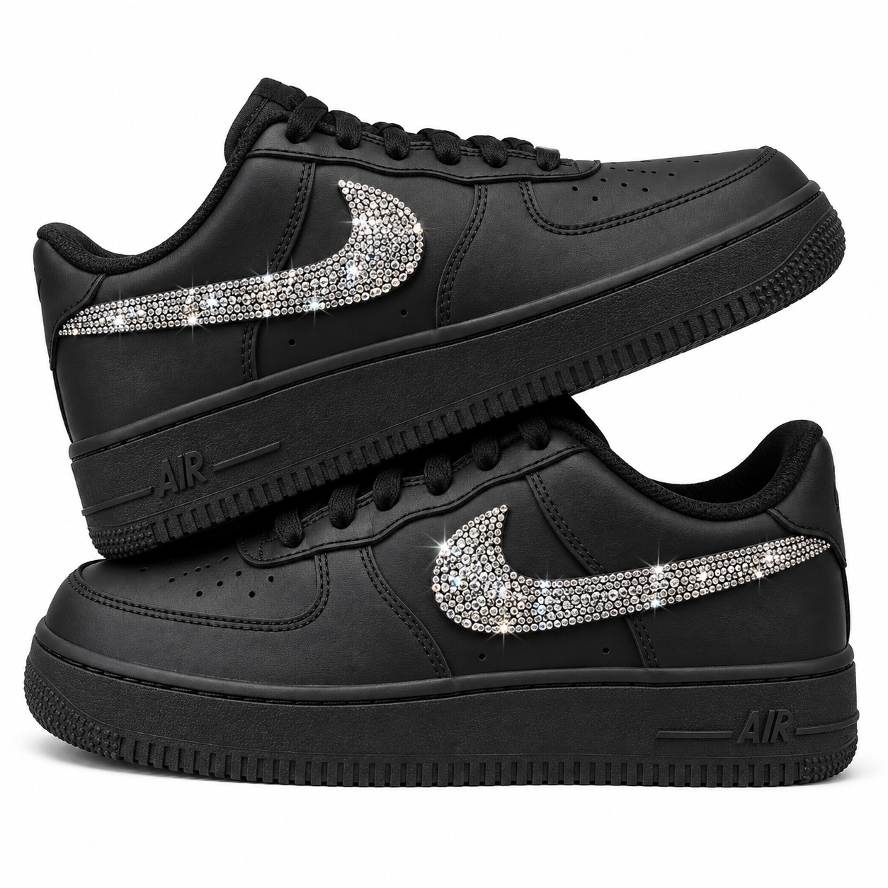 NIKE AIR FORCE 1 LOW 07 BLACK CSILLÁM CUSTOM
