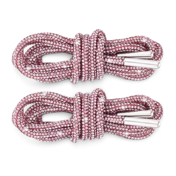 CRYSTAL DOUBLE LACES PINK