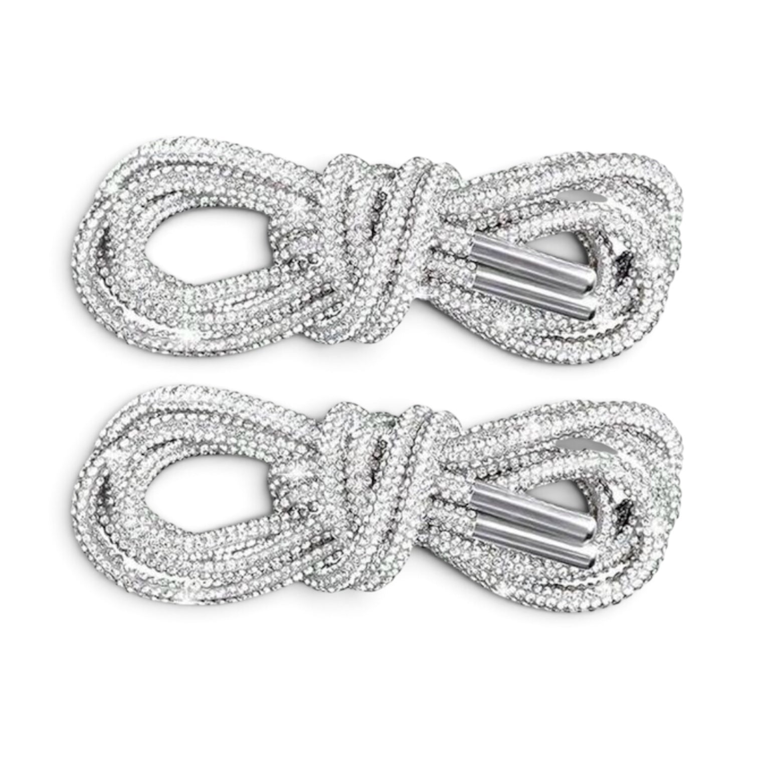 CRYSTAL DOUBLE LACES WHITE