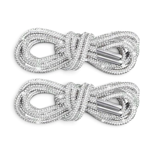 CRYSTAL DOUBLE LACES WHITE