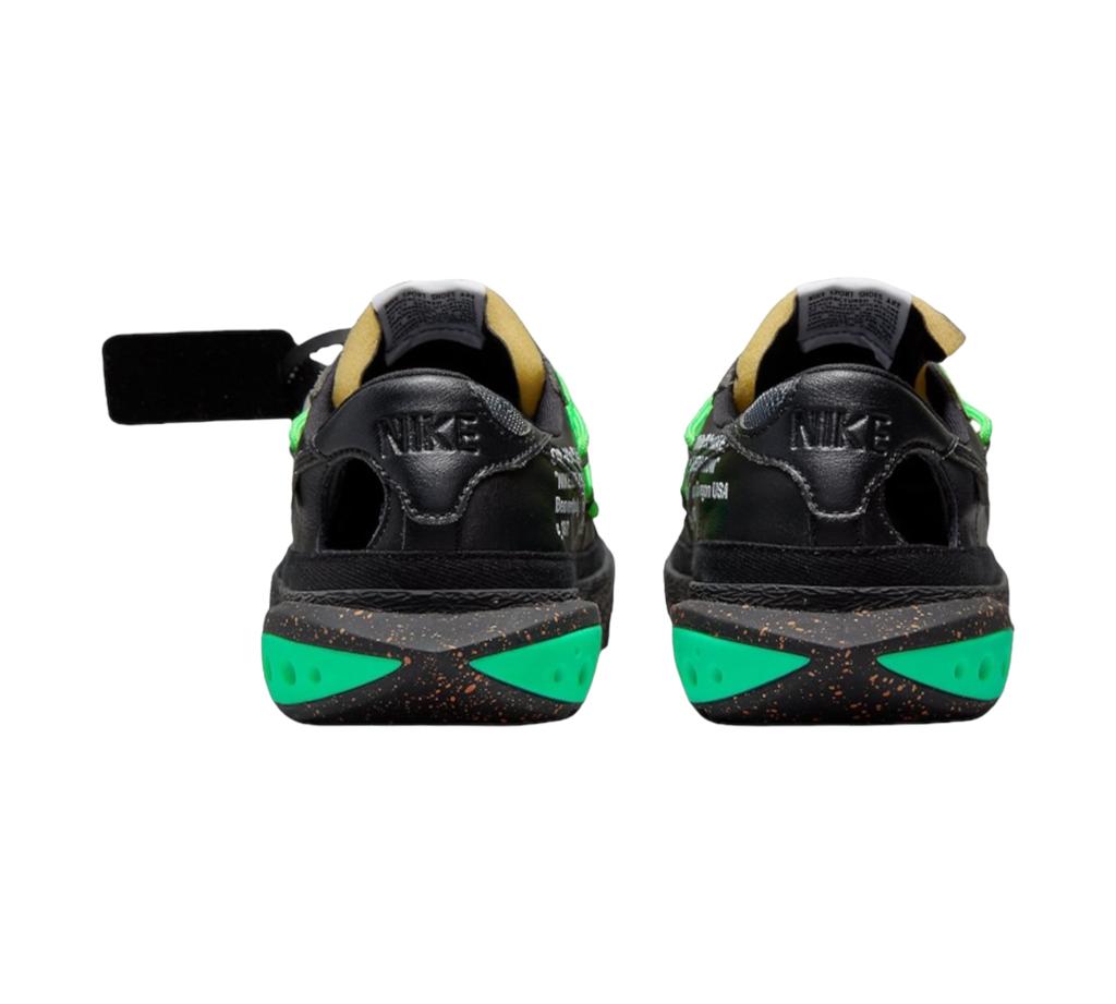 NIKE BLAZER LOW OFF-WHITE BLACK ELECTRO GREEN