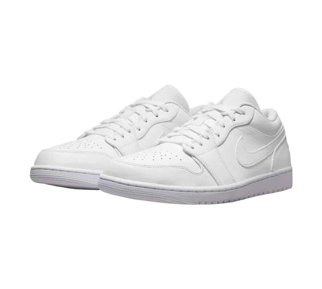 JORDAN 1 LOW TRIPLE WHITE