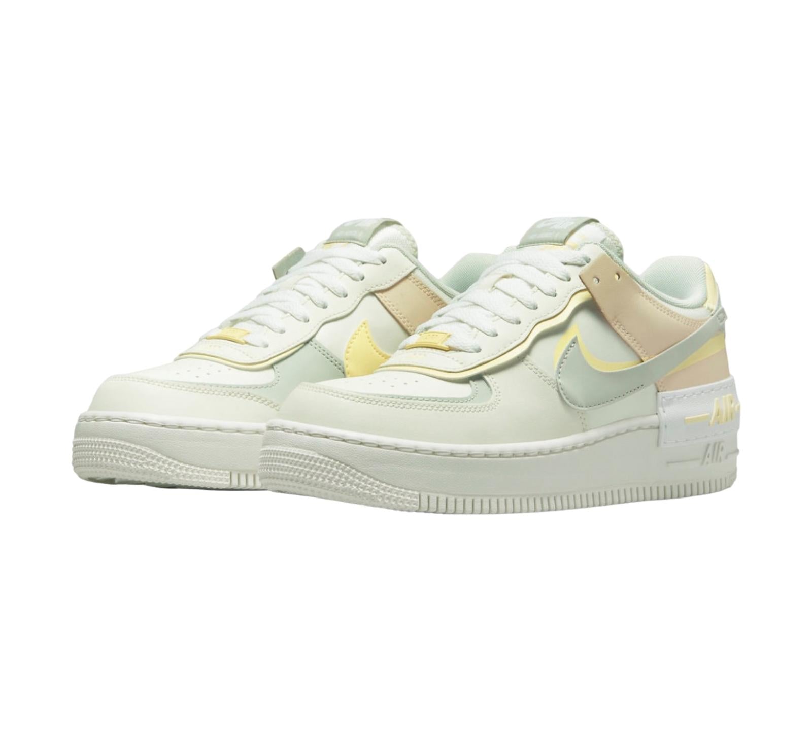 NIKE AIR FORCE 1 LOW SHADOW SAIL LIGHT SILVER CITRON TINT