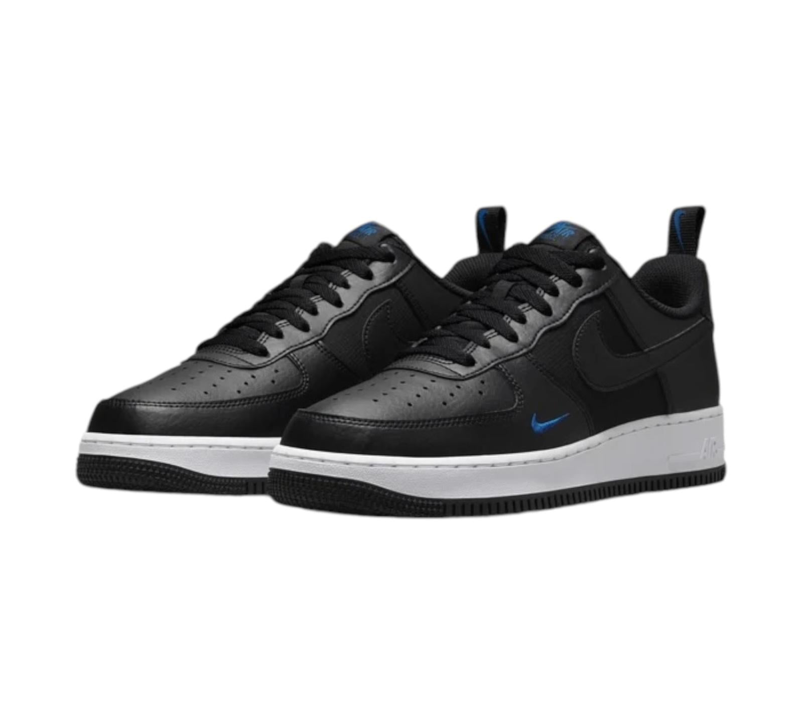 NIKE AIR FORCE 1 LOW 07 BLACK COURT BLUE