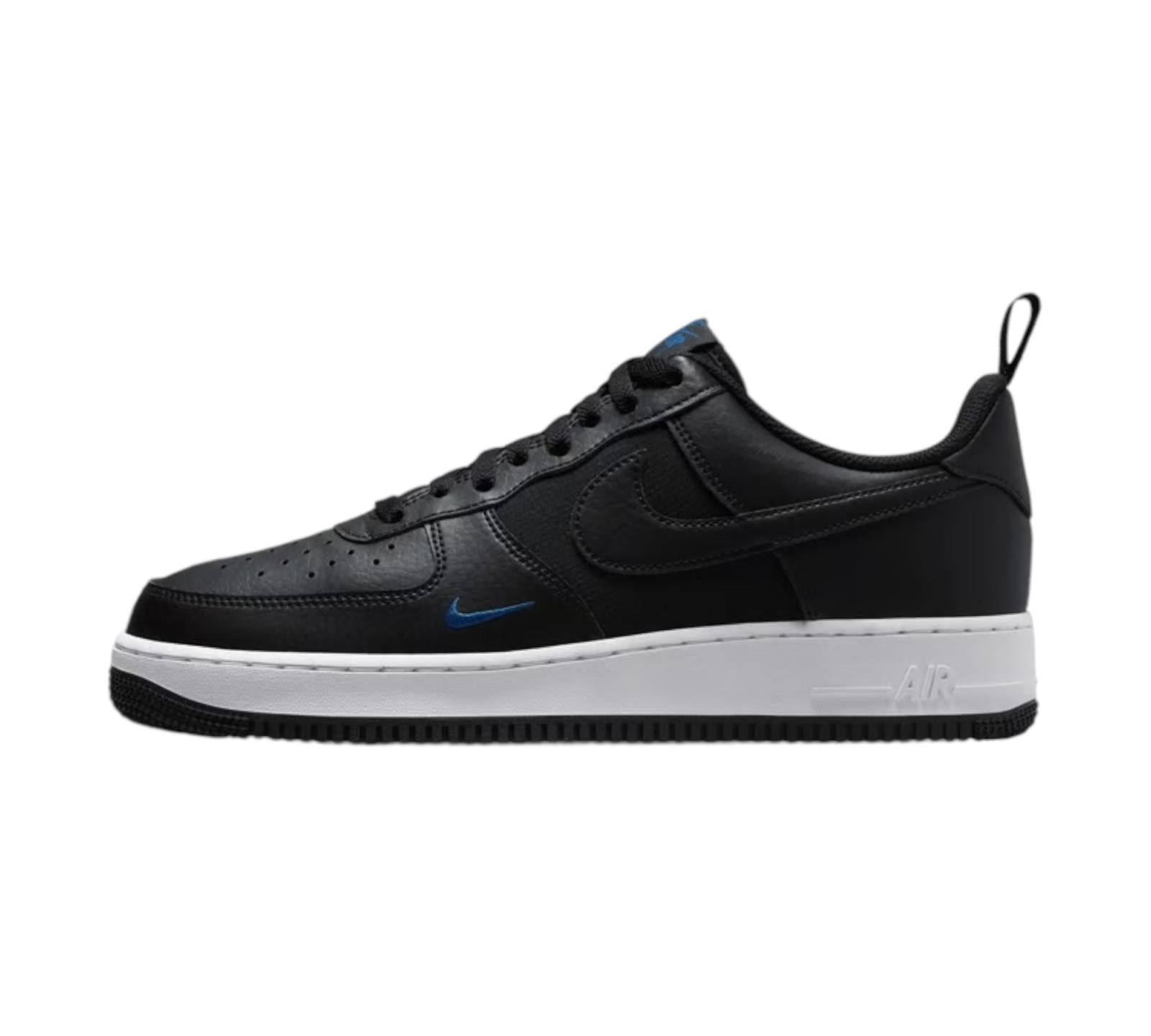 NIKE AIR FORCE 1 LOW 07 BLACK COURT BLUE