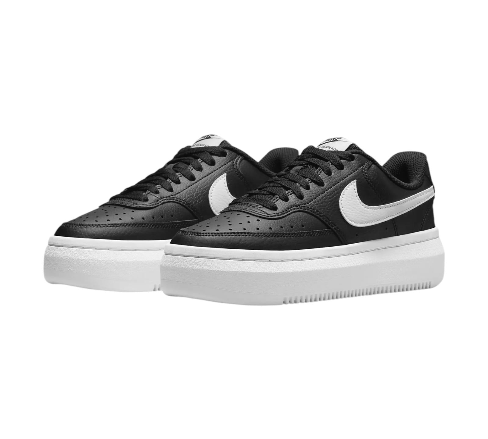 NIKE COURT VISION ALTA LOW BLACK WHITE
