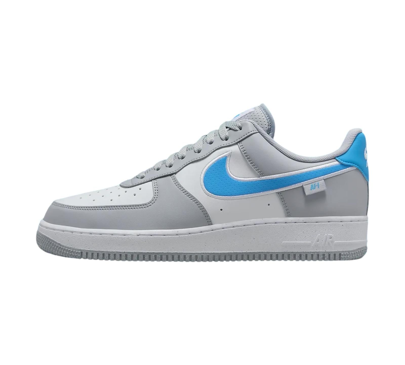 NIKE AIR FORCE 1 LOW '07 NEXT NATURE WOLF GREY UNIVERSITY BLUE