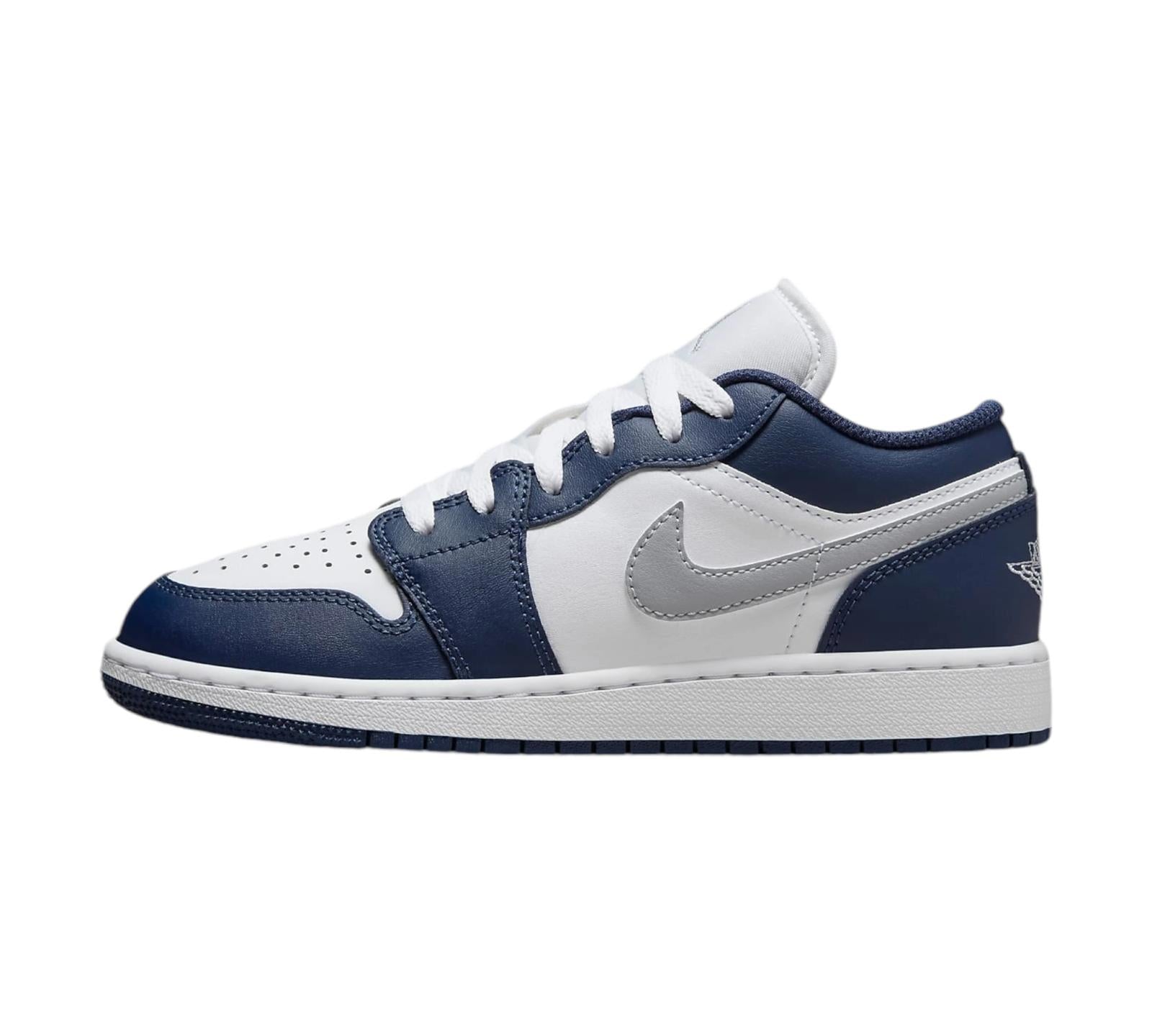 JORDAN 1 LOW MIDNIGHT NAVY WOLF GREY