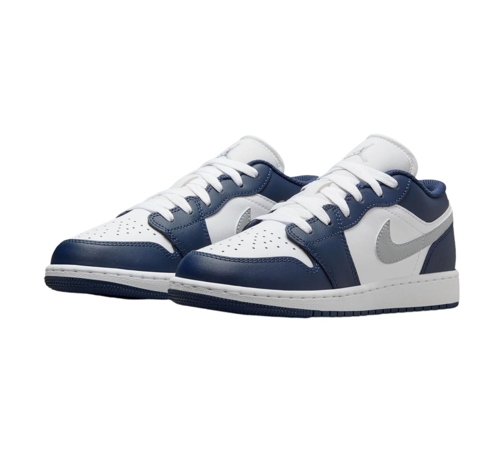 JORDAN 1 LOW MIDNIGHT NAVY WOLF GREY