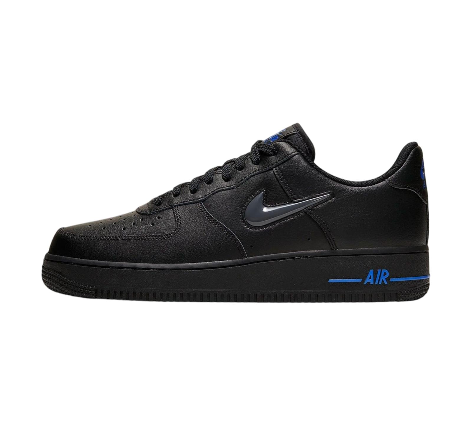 NIKE AIR FORCE 1 LOW JEWEL BLACK GREY ROYAL