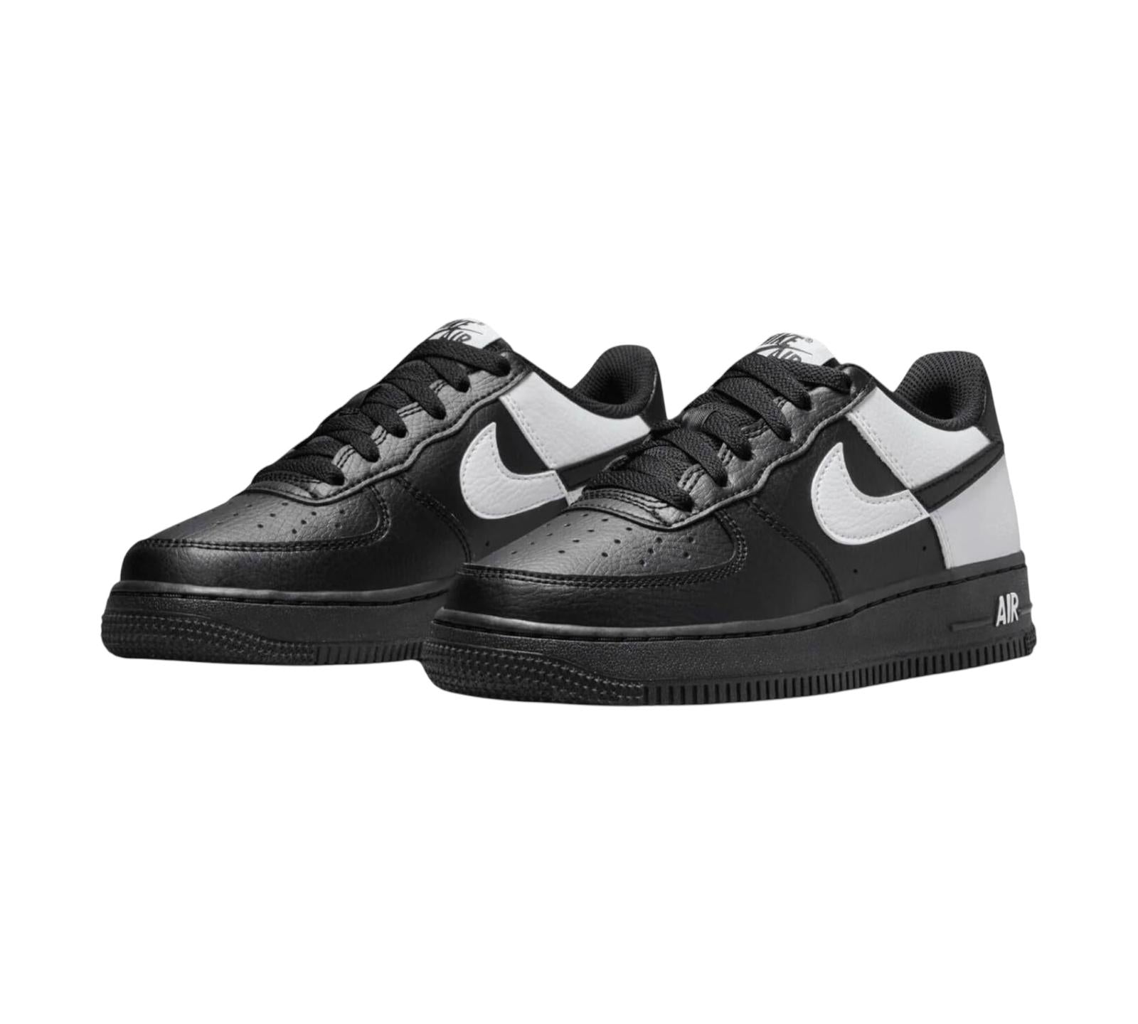 NIKE AIR FORCE 1 LOW NEXT NATURE SPLIT BLACK WHITE