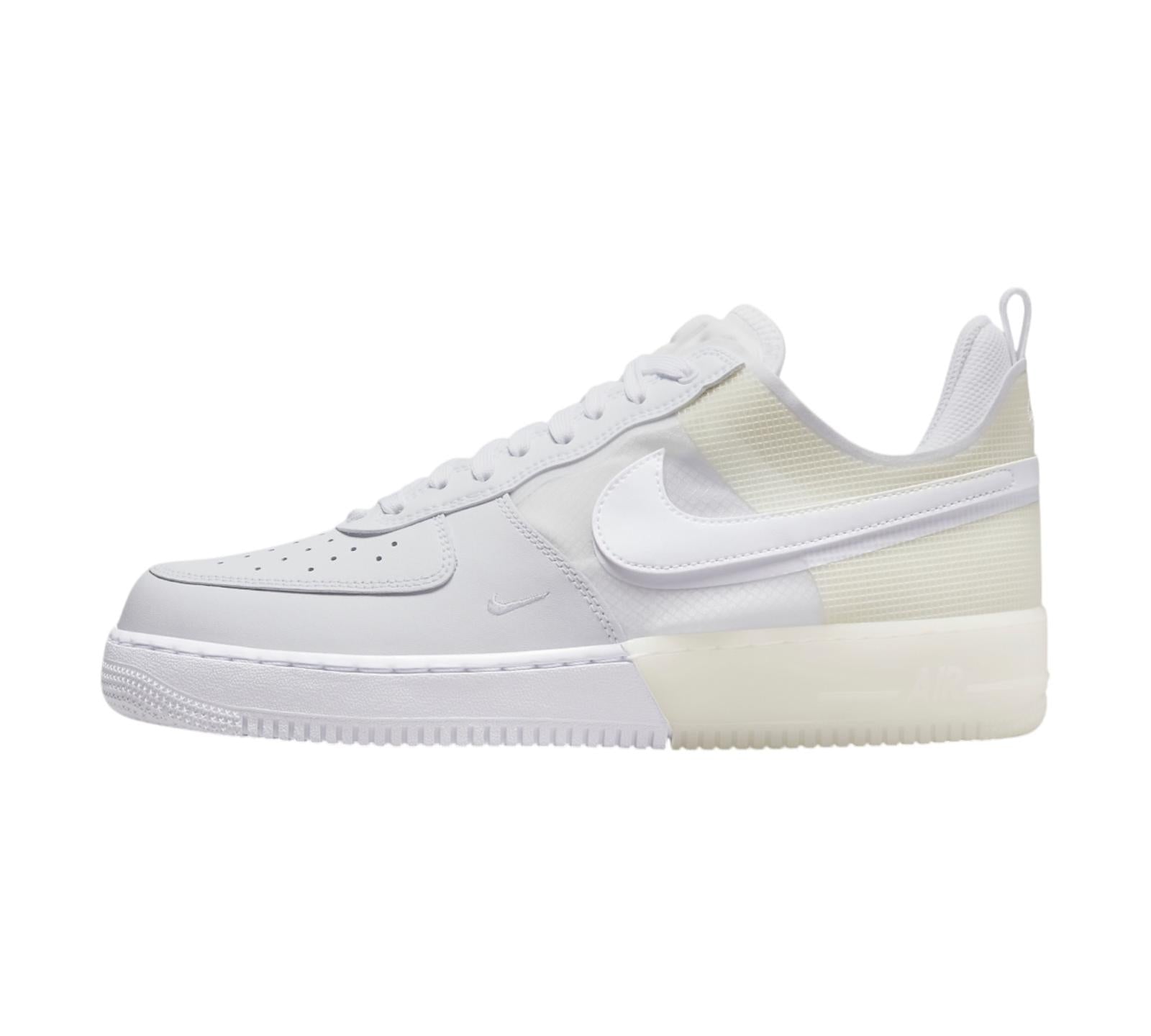 NIKE AIR FORCE 1 REACT TRIPLE WHITE