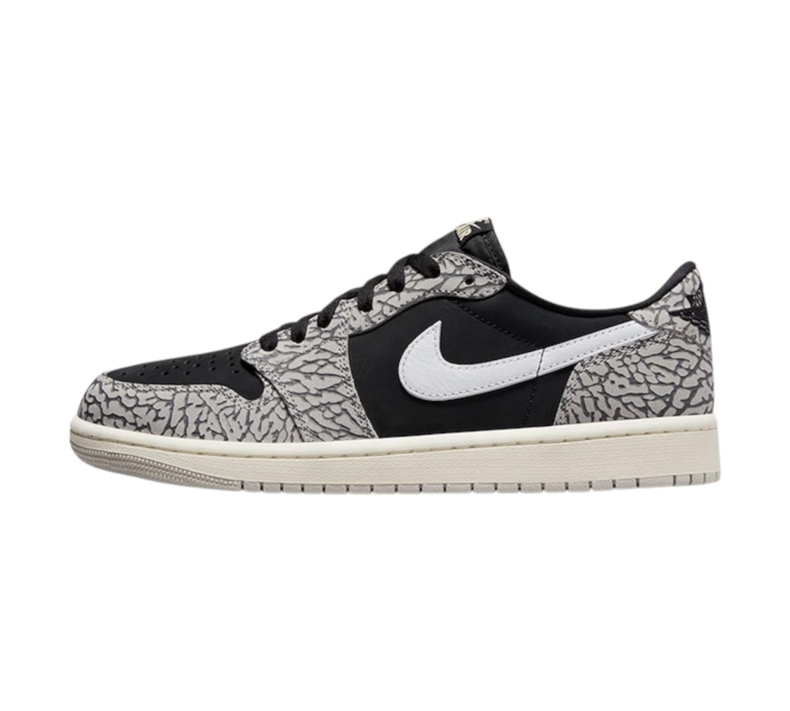 JORDAN 1 RETRO LOW OG BLACK CEMENT