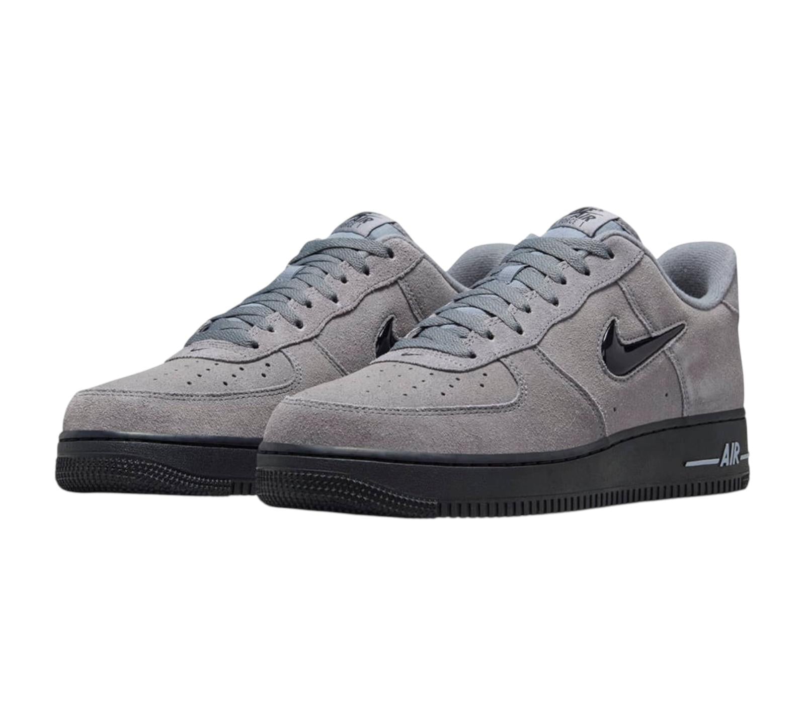 NIKE AIR FORCE 1 '07 LOW JEWEL COOL GREY BLACK