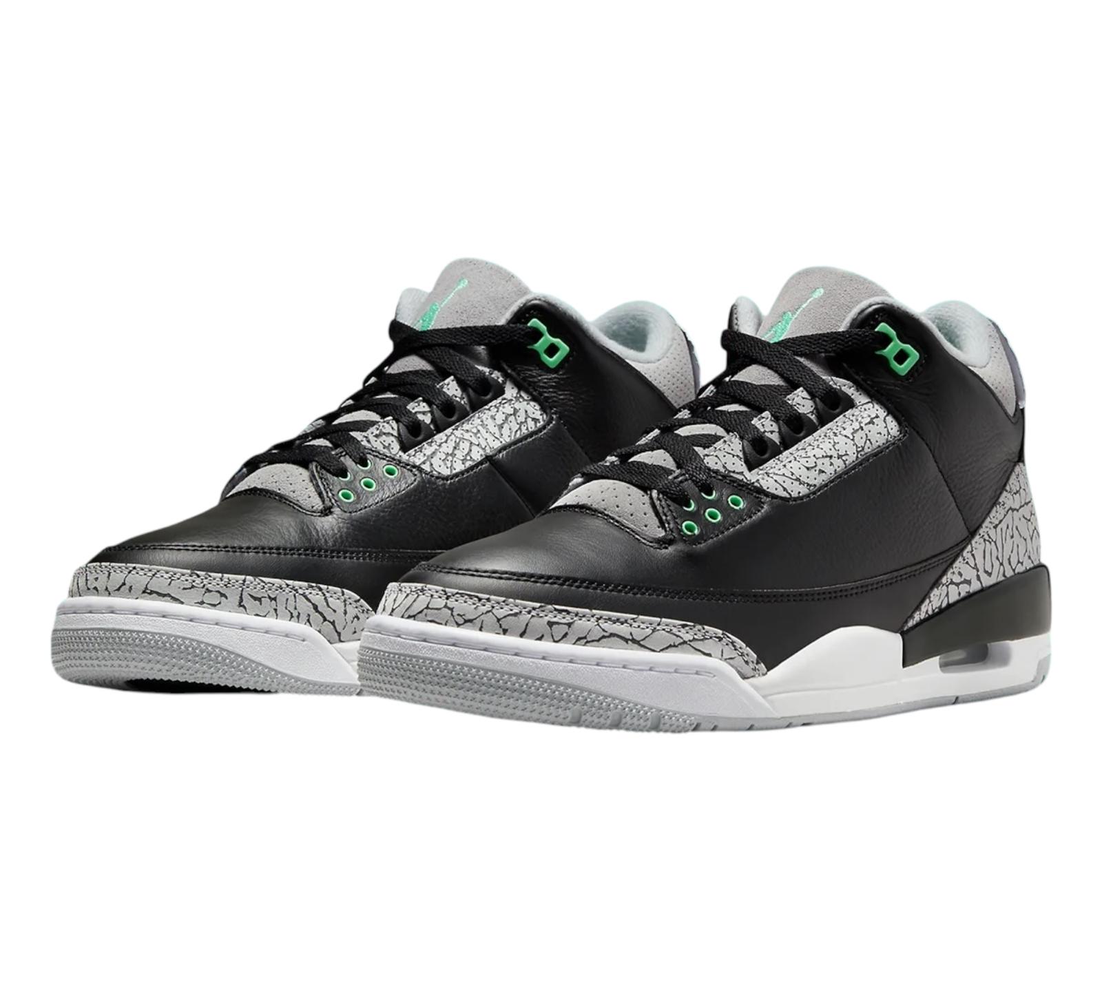 JORDAN 3 GREEN GLOW