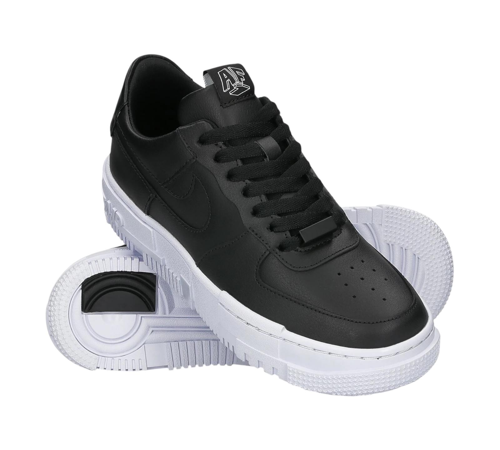 NIKE AIR FORCE 1 PIXEL BLACK WHITE