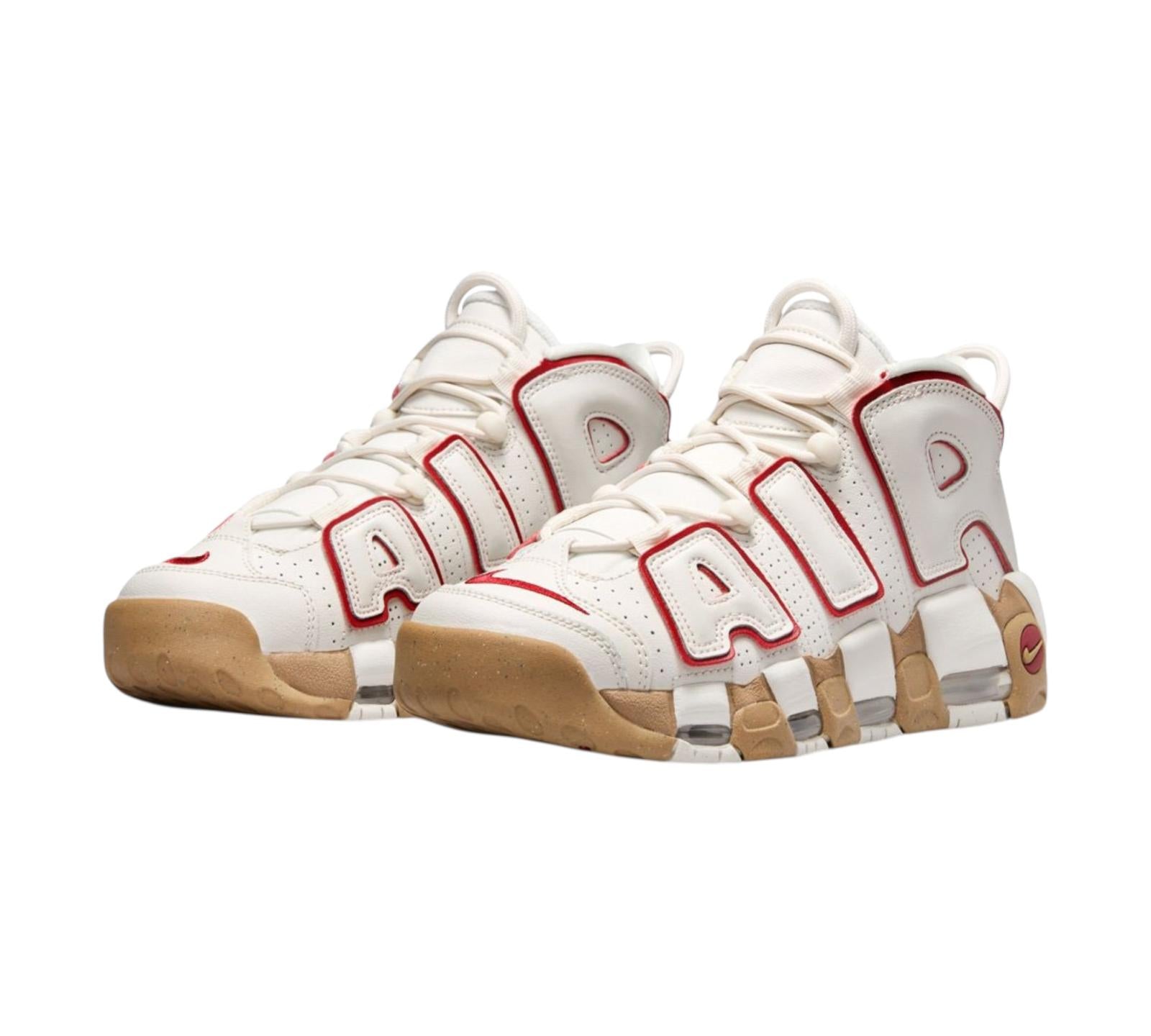 NIKE AIR MORE UPTEMPO PHANTOM GYM RED GUM