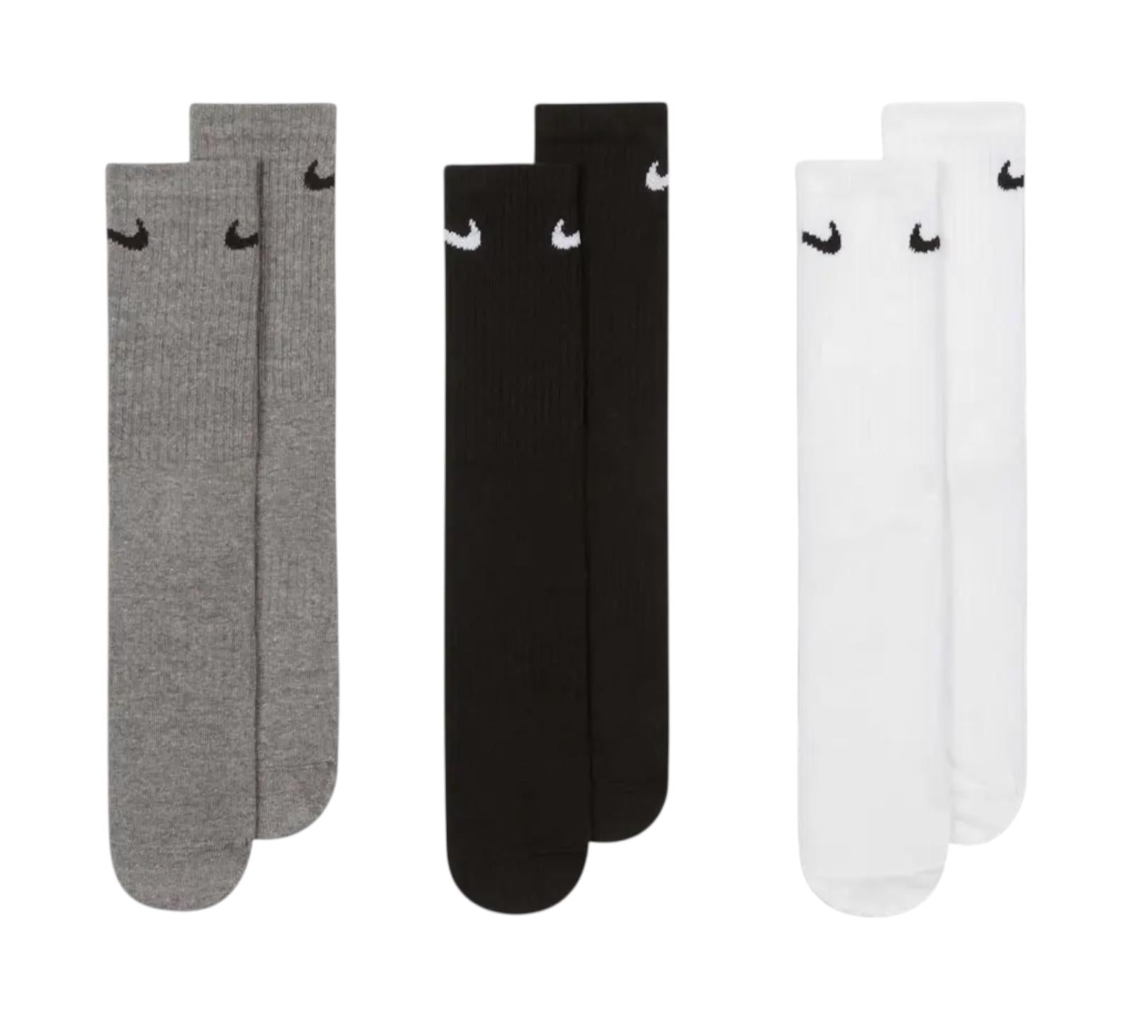 NIKE EVERYDAY LIGHTWEIGHT TRAINING CREW ZOKNI (3 PÁR )