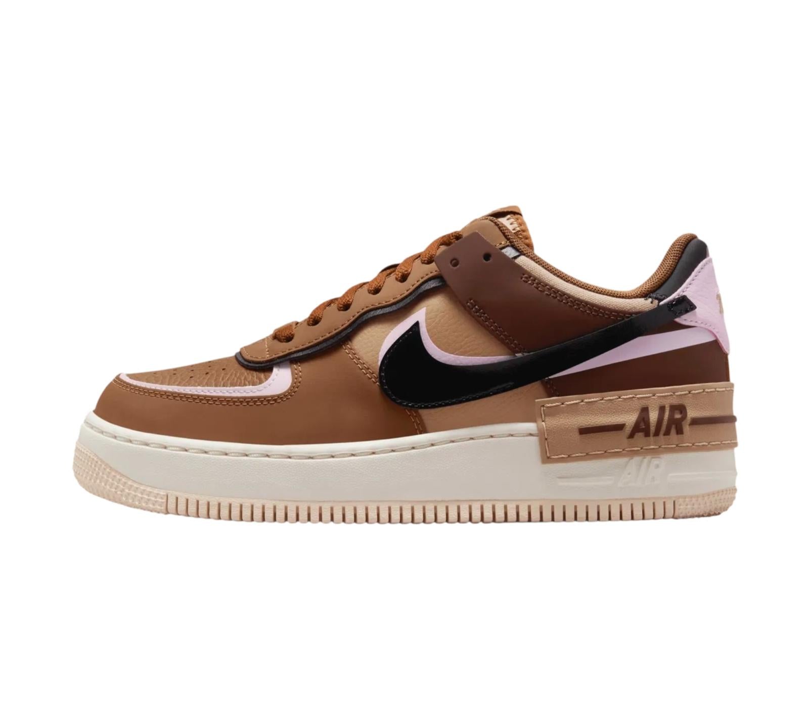 NIKE AIR FORCE 1 LOW SHADOW LIGHT BRITISH TAN PINK FOAM