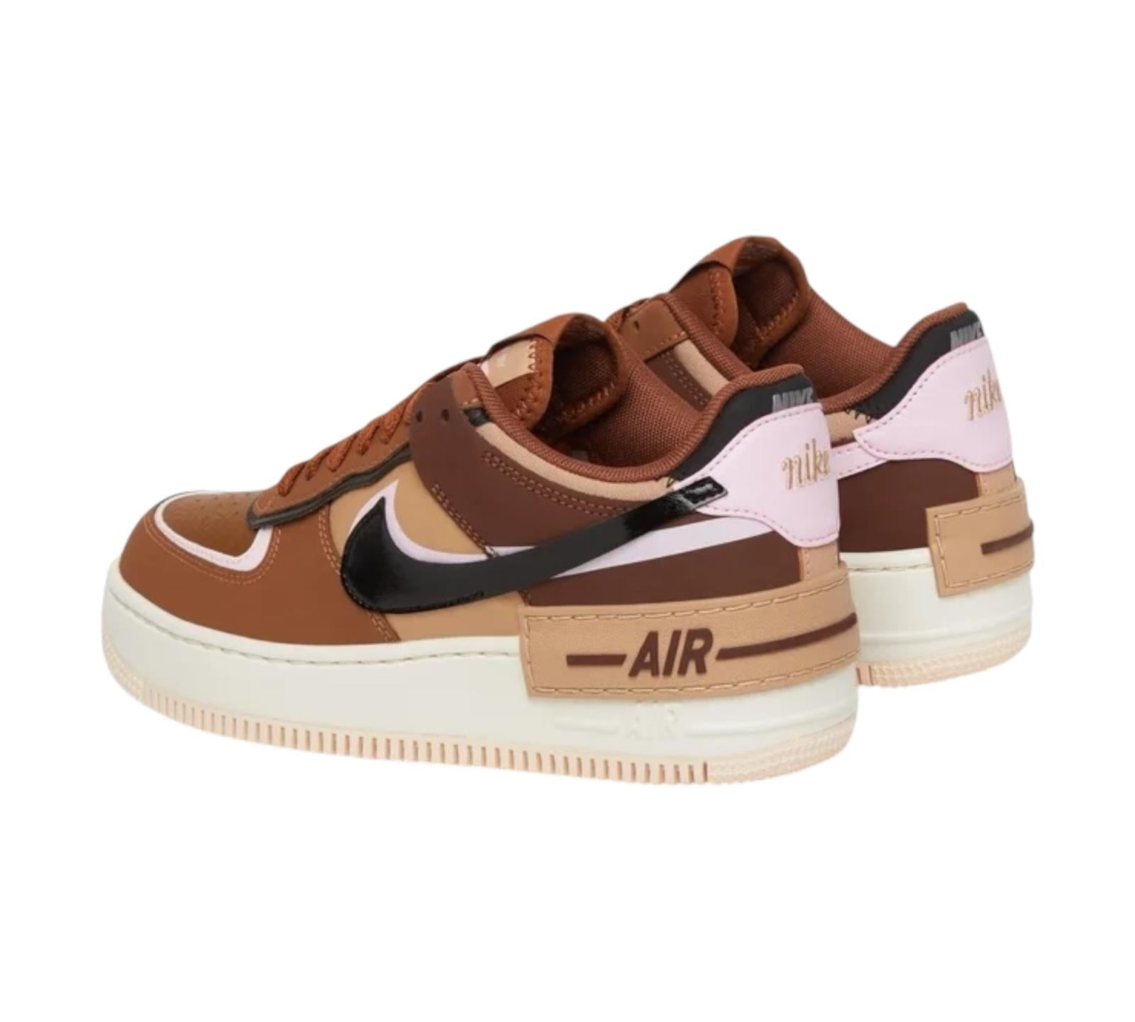 NIKE AIR FORCE 1 LOW SHADOW LIGHT BRITISH TAN PINK FOAM