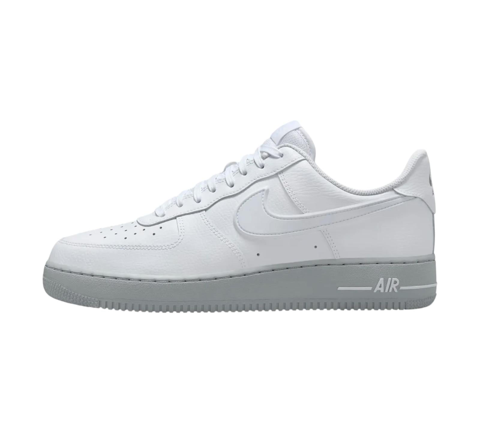 NIKE AIR FORCE 1 LOW WHITE LIGHT SMOKE GREY SOLE