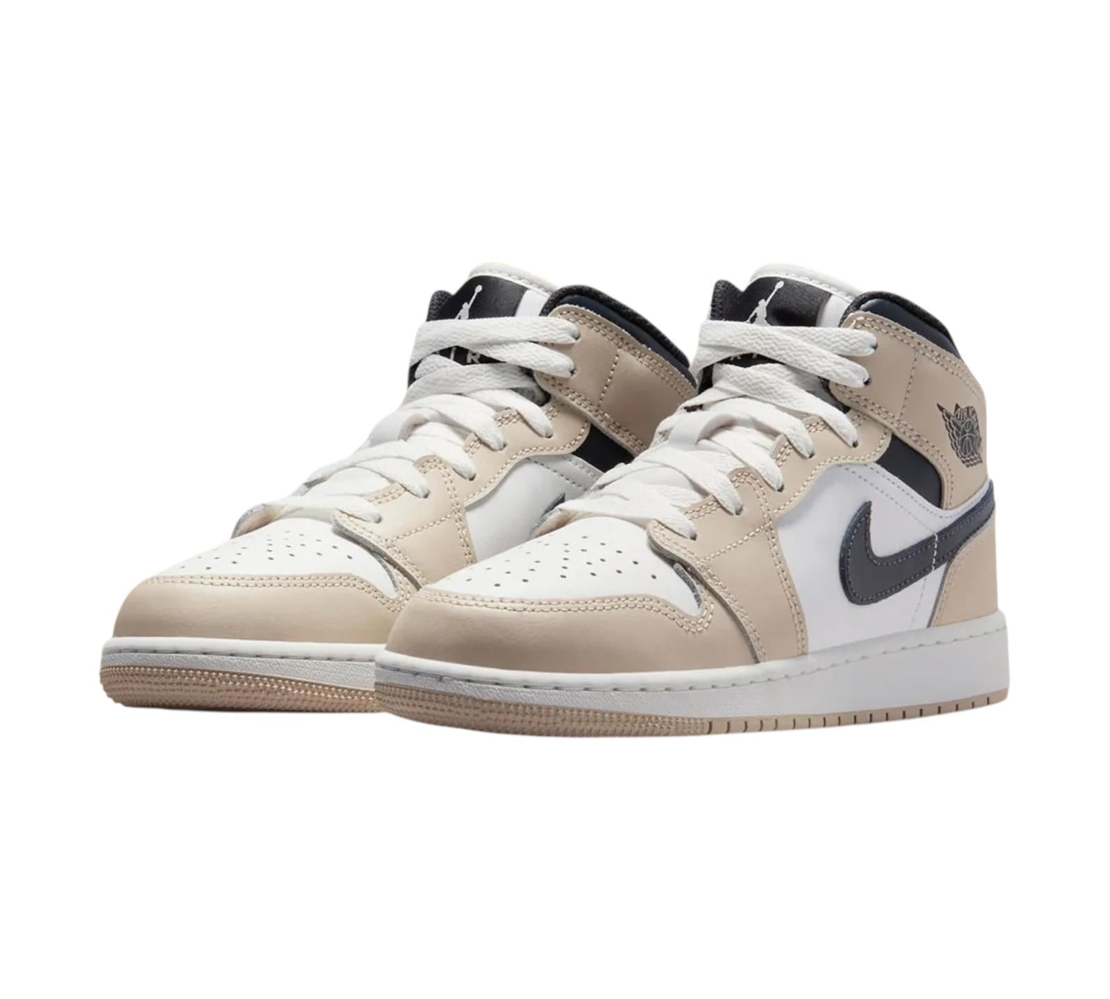 AIR JORDAN 1 MID WHITE RATTAN