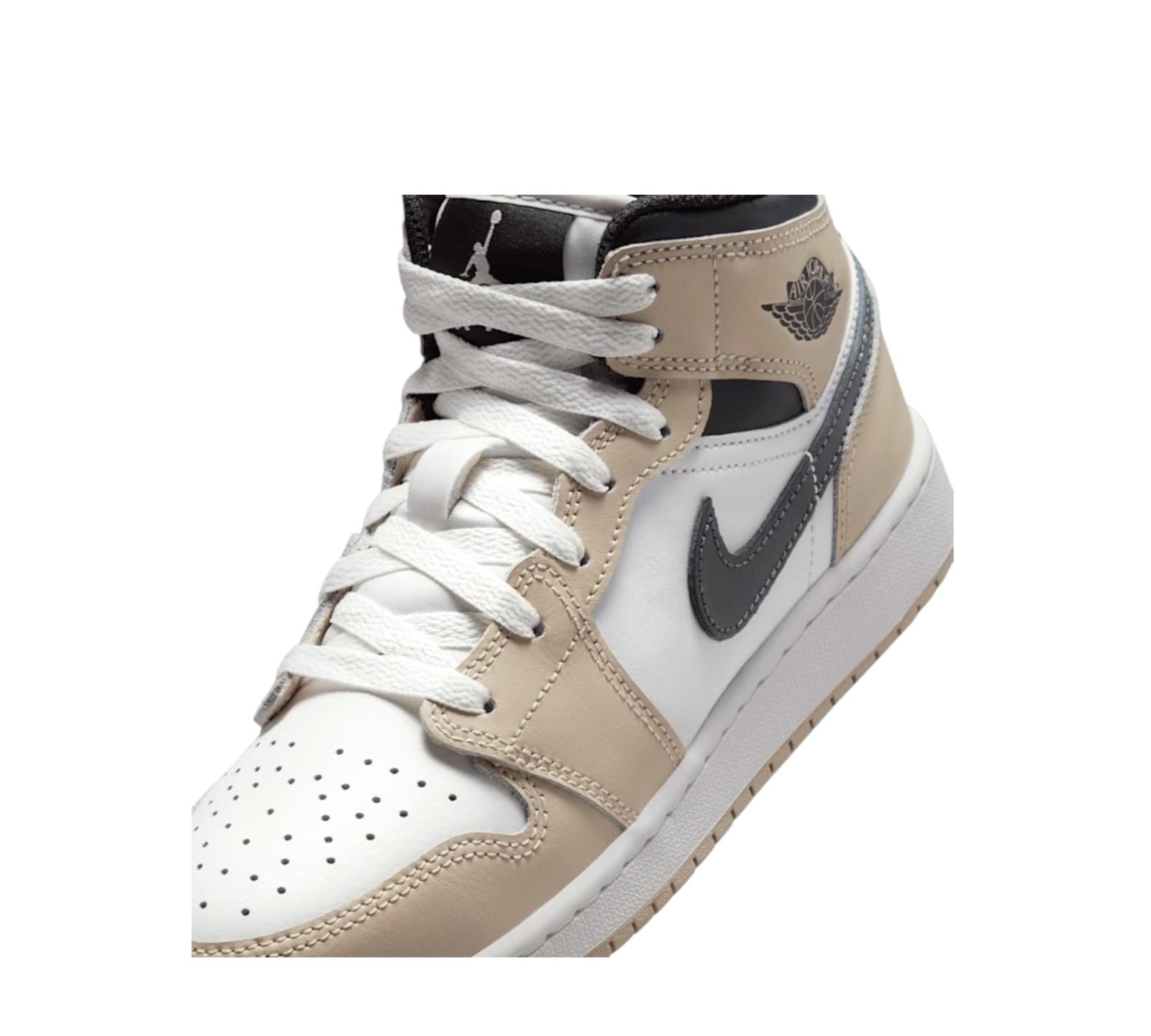 AIR JORDAN 1 MID WHITE RATTAN