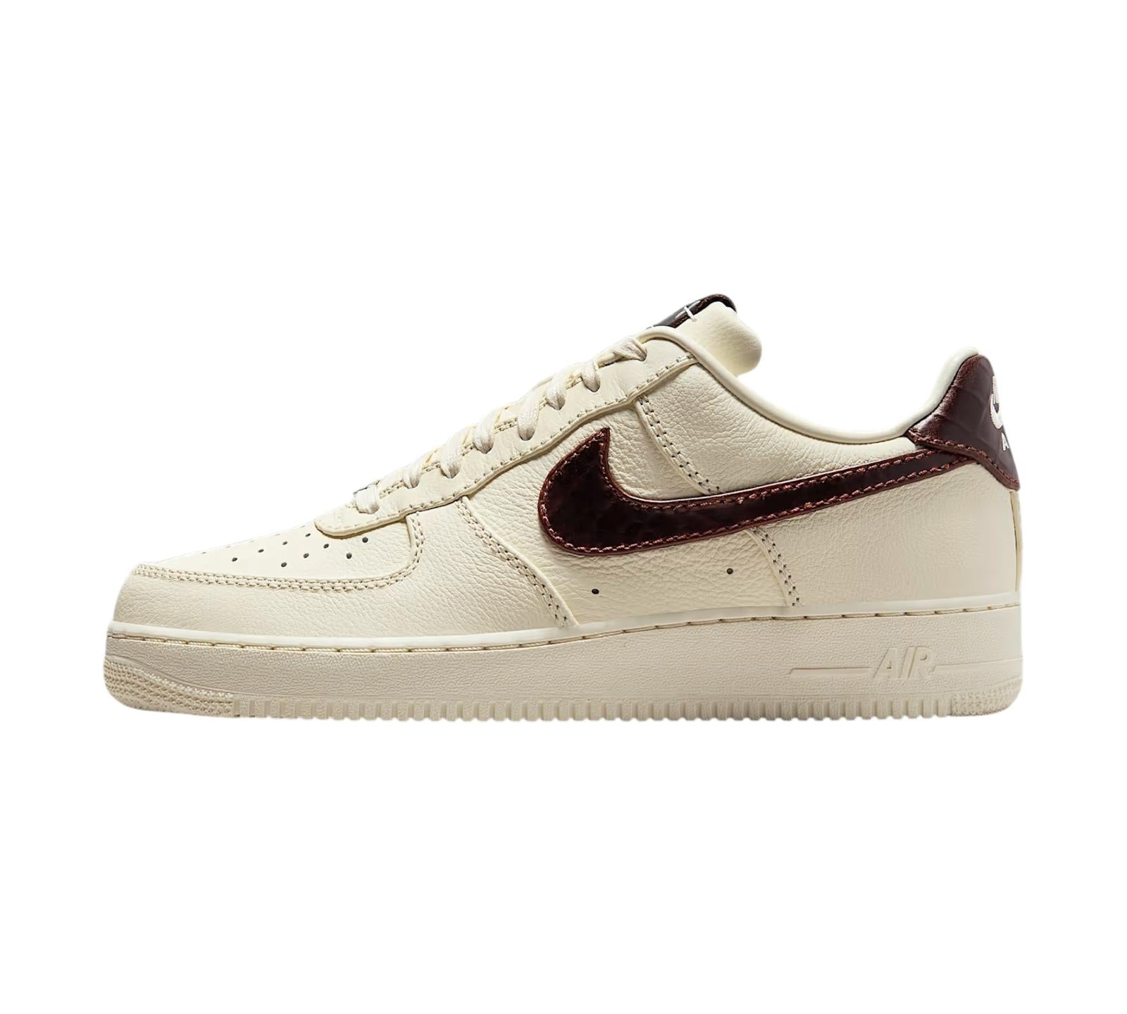 NIKE AIR FORCE 1 LOW '07 SOFT PEARL BROWN CROC
