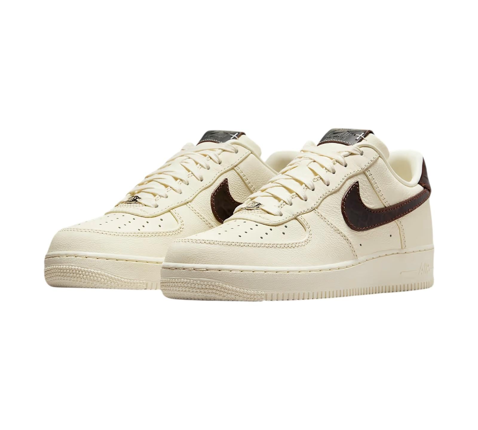 NIKE AIR FORCE 1 LOW '07 SOFT PEARL BROWN CROC