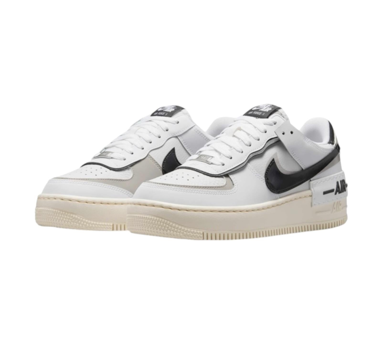 NIKE AIR FORCE 1 LOW SHADOW WHITE COLLEGE GREY PLATINUM TINT OFF NOIR