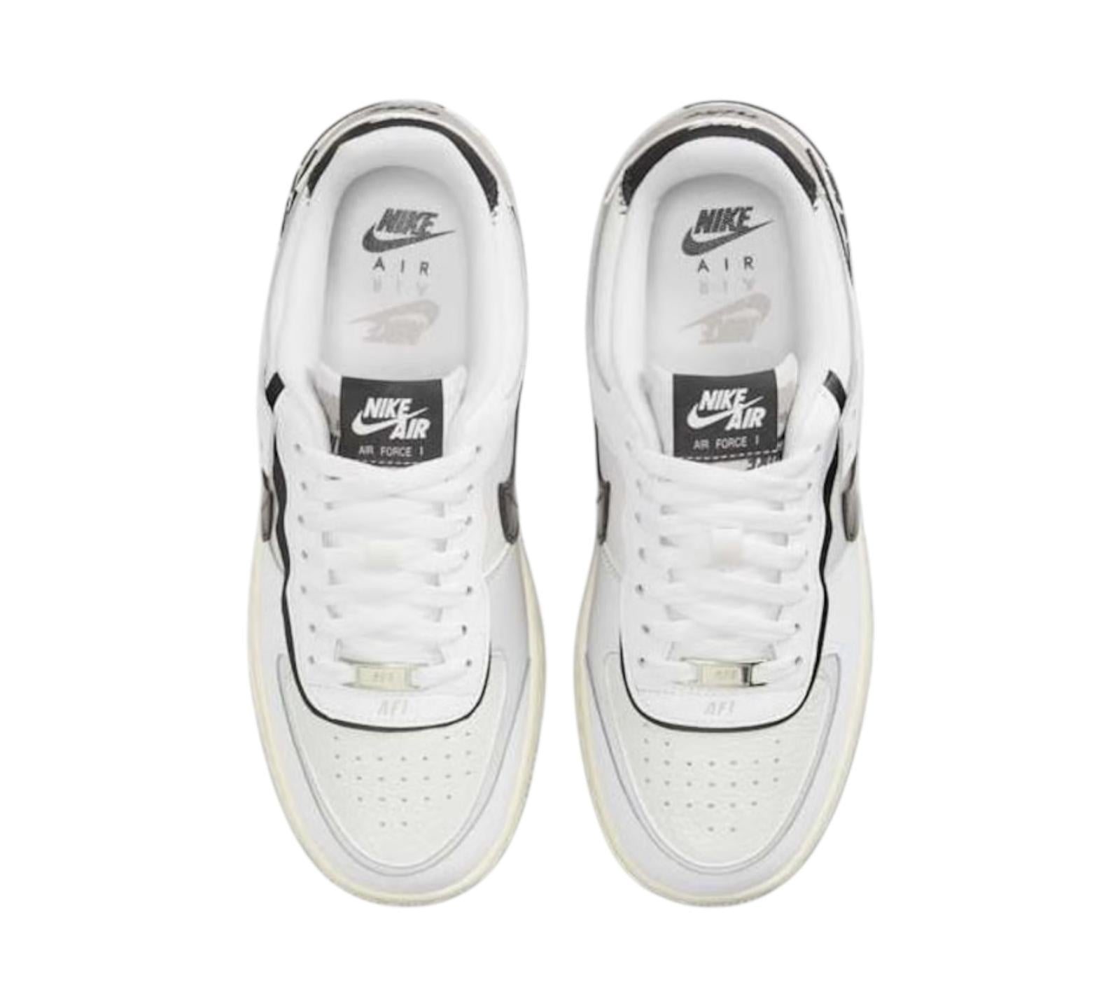 NIKE AIR FORCE 1 LOW SHADOW WHITE COLLEGE GREY PLATINUM TINT OFF NOIR
