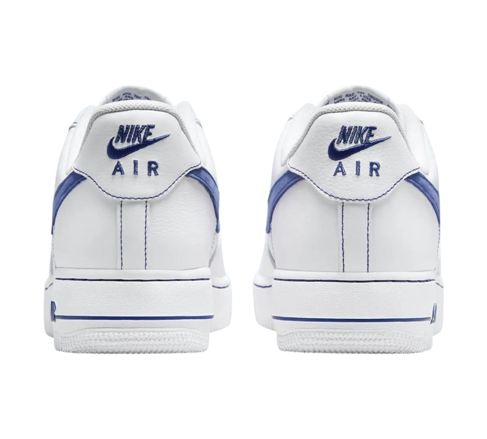 NIKE AIR FORCE 1 LOW '07 LV8 WHITE DEEP ROYAL BLUE