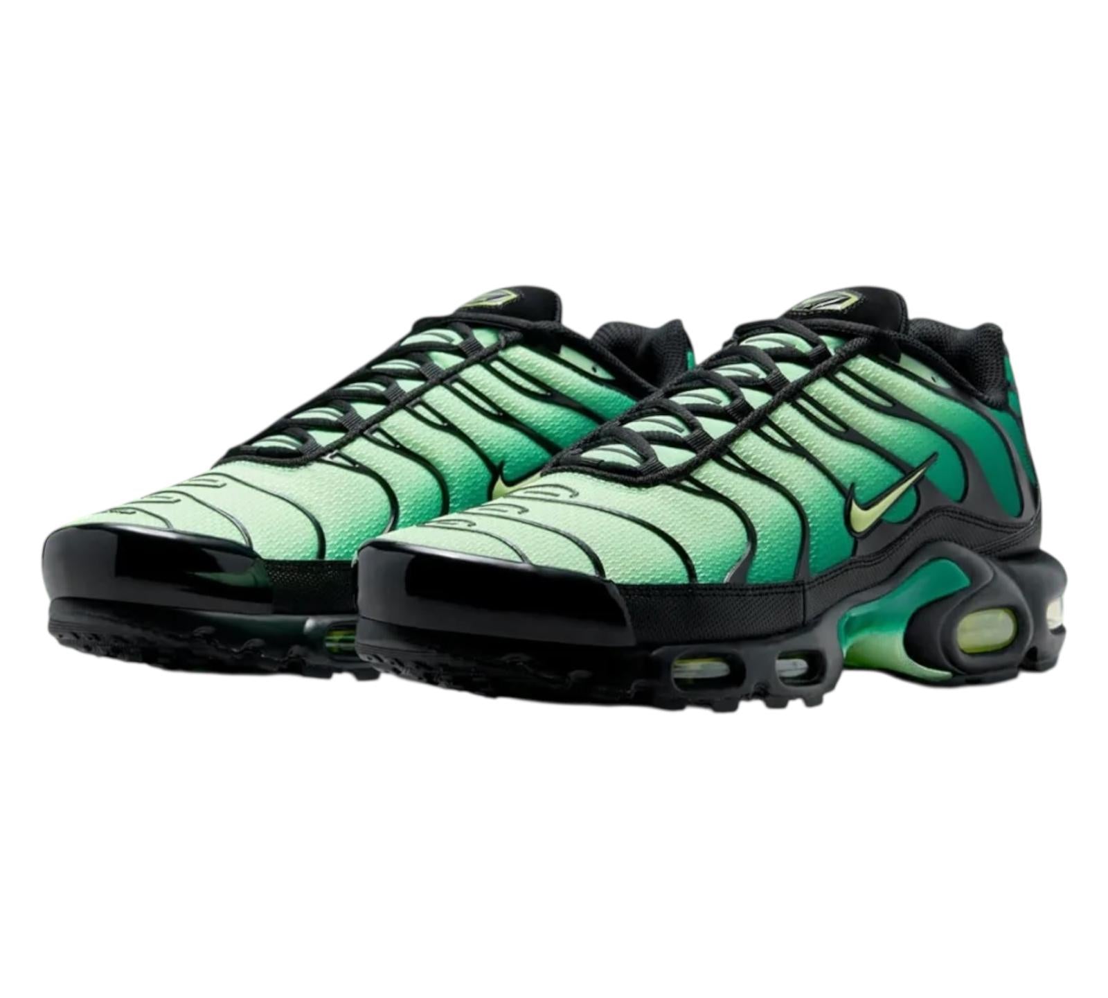 NIKE AIR MAX PLUS VAPOR GREEN MALACHITE BLACK LIGHT LEMON TWIST