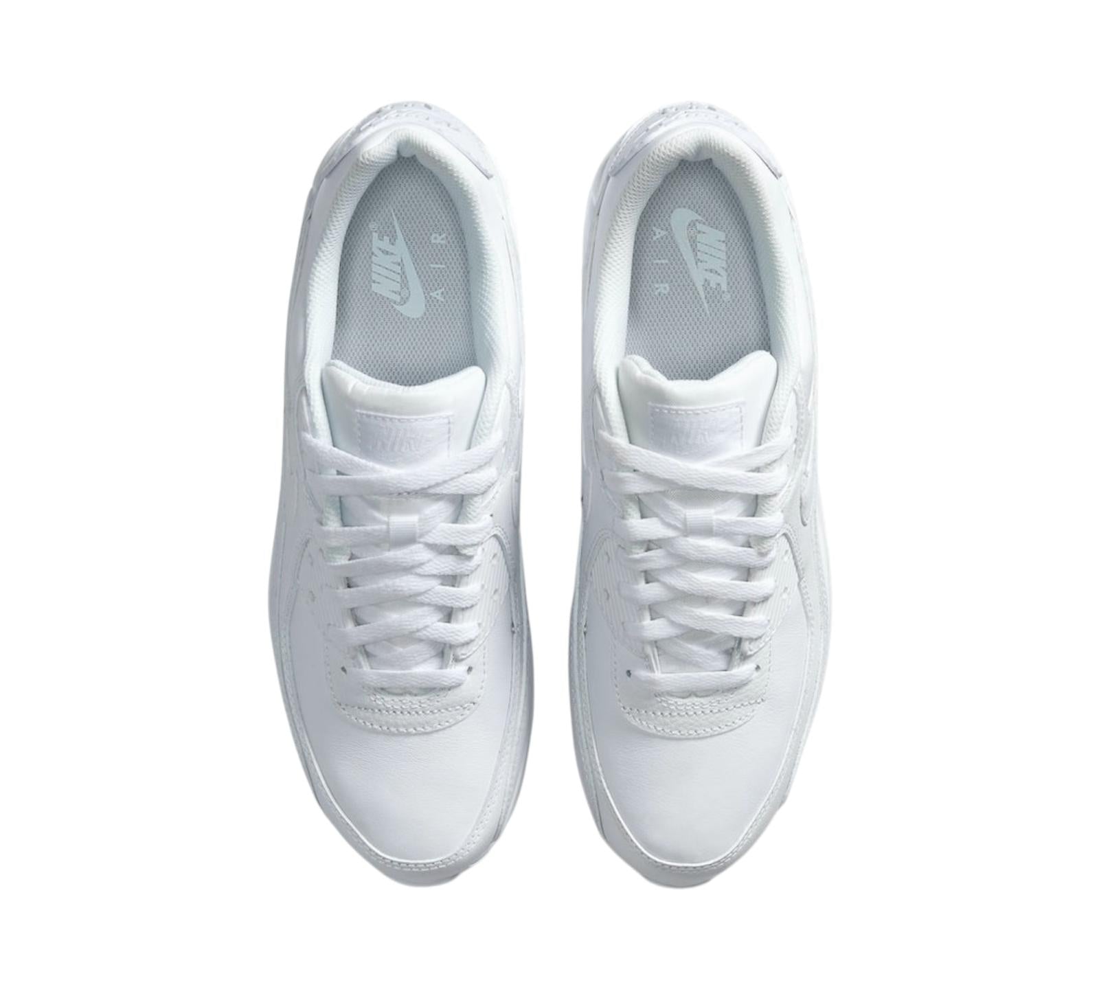 NIKE AIR MAX 90 LEATHER TRIPLE WHITE