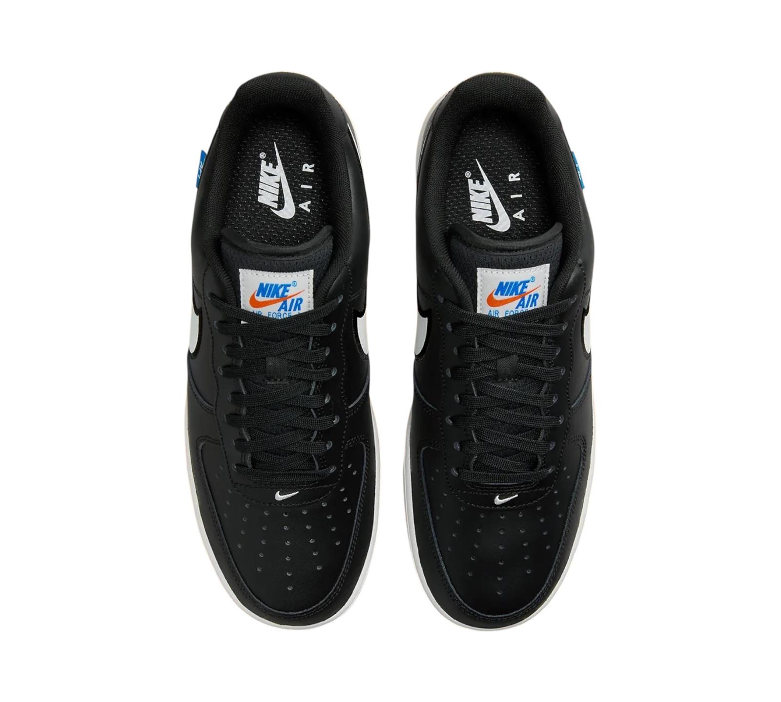 NIKE AIR FORCE 1 LOW '07 LV8 BLACK GUM LIGHT BROWN WHITE