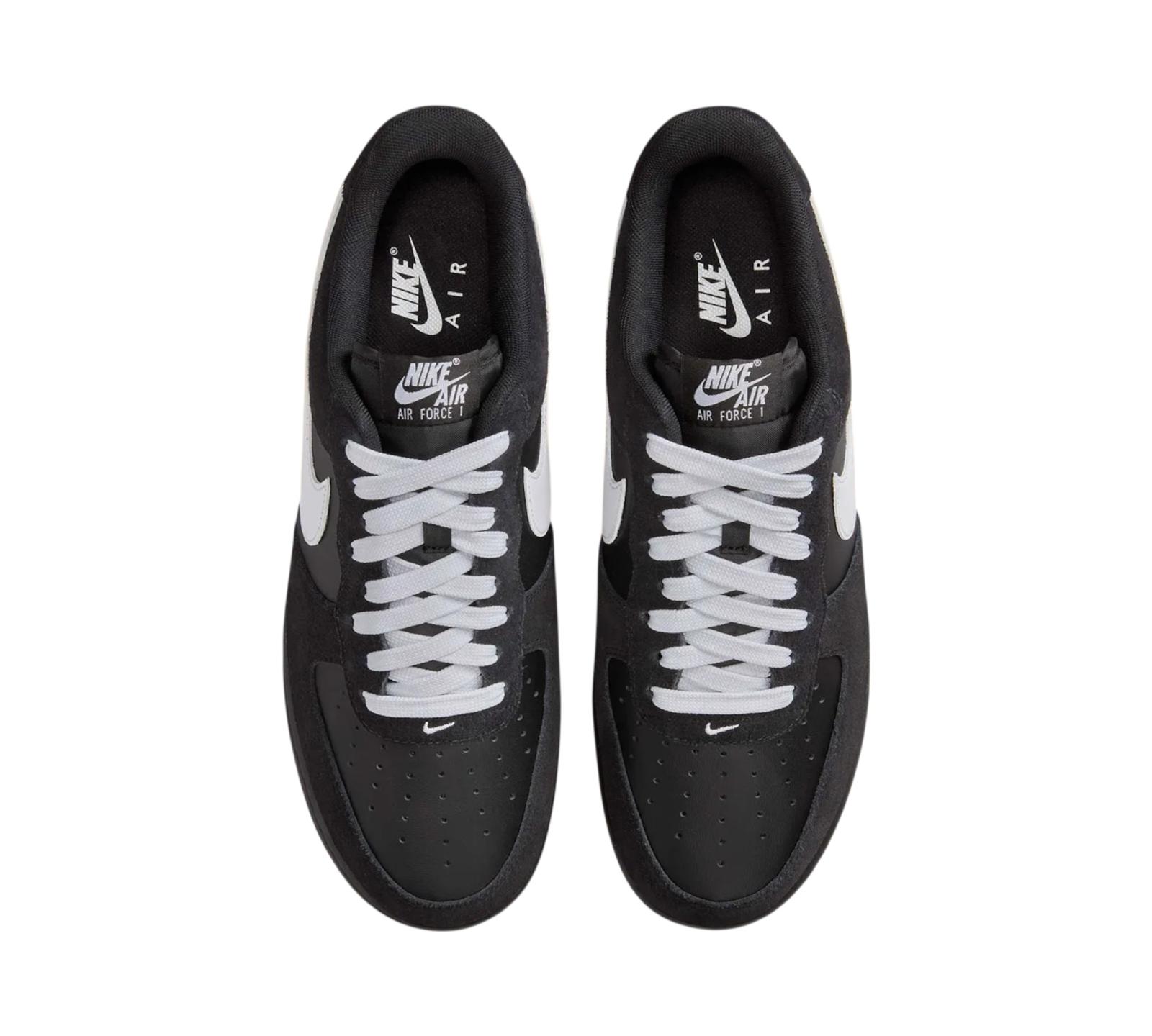 NIKE AIR FORCE 1 LOW '07 LV8 BLACK GUM LIGHT BROWN WHITE