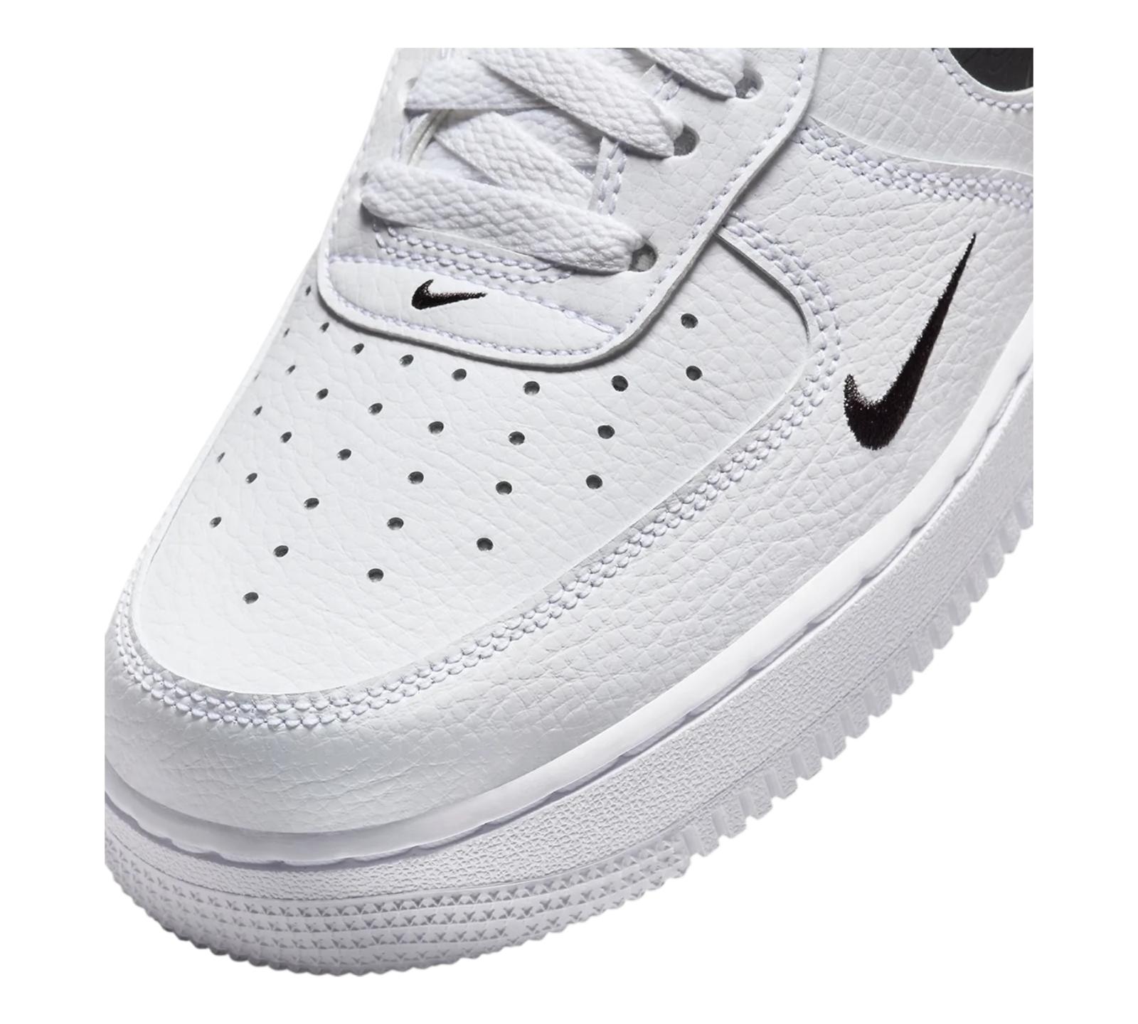 NIKE AIR FORCE 1 LOW REFLECTIVE SWOOSH WHITE BLACK