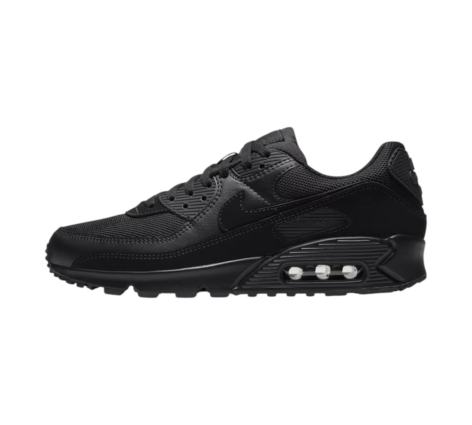 NIKE AIR MAX 90 RECRAFT TRIPLE BLACK