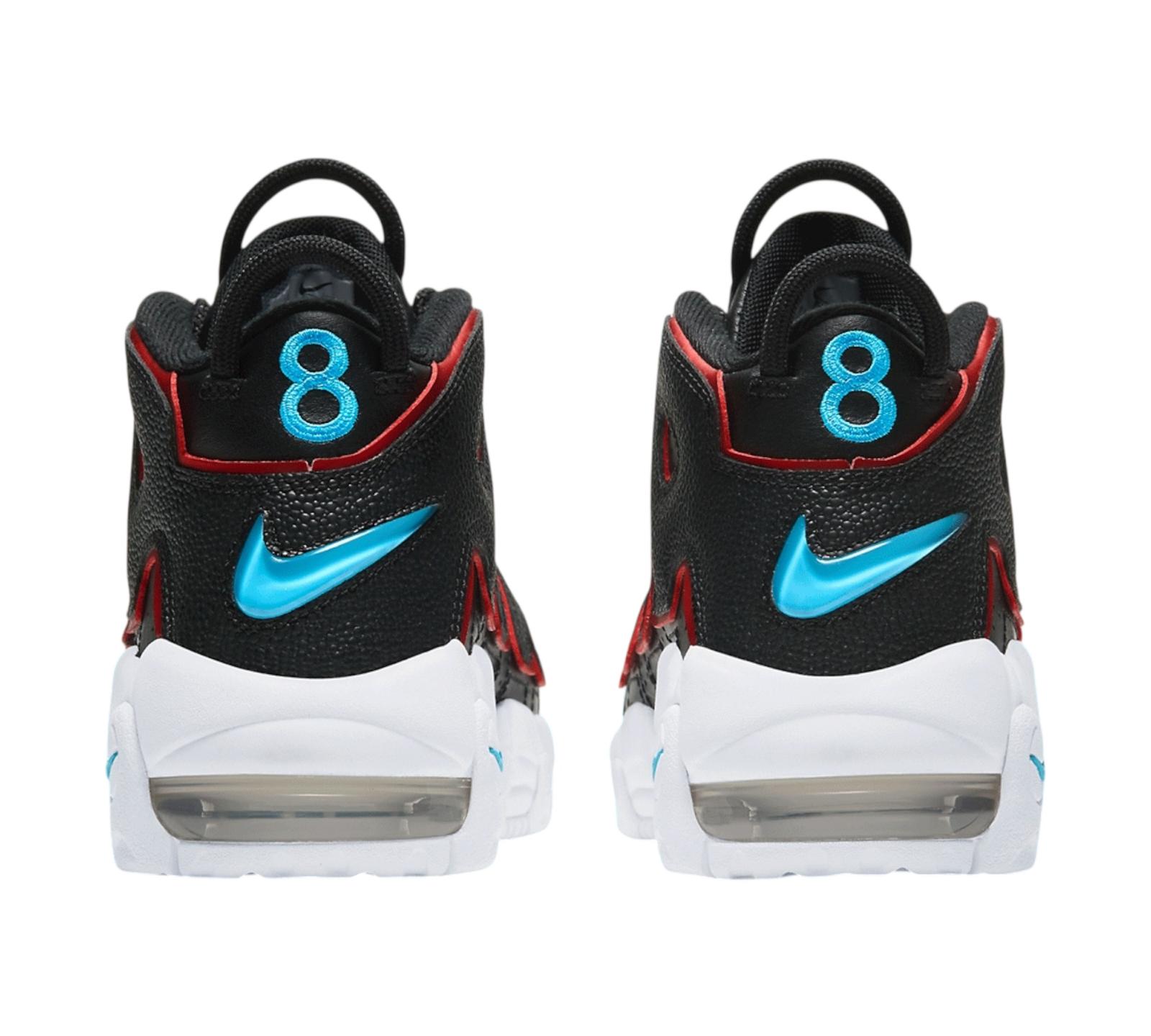 NIKE AIR MORE UPTEMPO BLACK FUSION RED