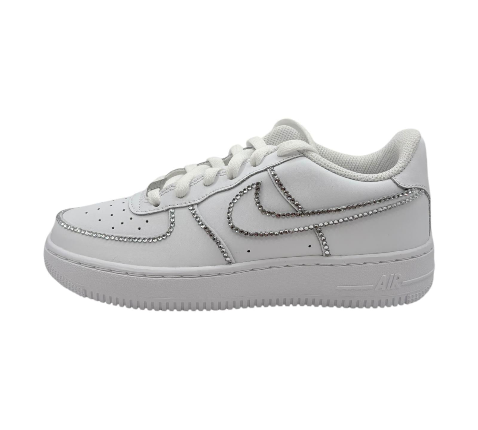 NIKE AIR FORCE 1 LOW 07 WHITE CSILLÁM KONTÚROK CUSTOM